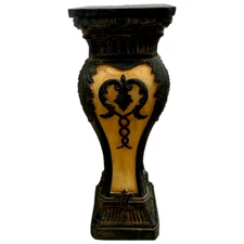 Vintage Plant Stand Display Pedestal  Jardiniere  Carved Look Resin about 20lbs