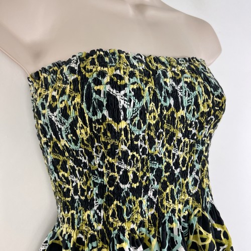 Cyn by Cynthia Mehra Dress Womens One Size Strapless Pull On Above Knee Sundress - Picture 6 of 11