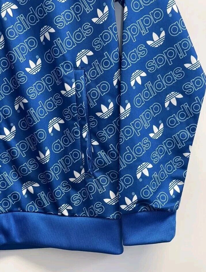 Adidas Originals Youth XL Trefoil Logo All Over Print Track Adidas Originals Youth XL Trefoil Logo All Over Print Track