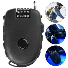 Wheel Steel Cable Password Lock Anti-Theft Motorcycle Helmet Lock Retractable