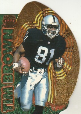 1996 Pacific Invincible Kick Starter Die Cuts #KS-2 Tim Brown (1:49)!