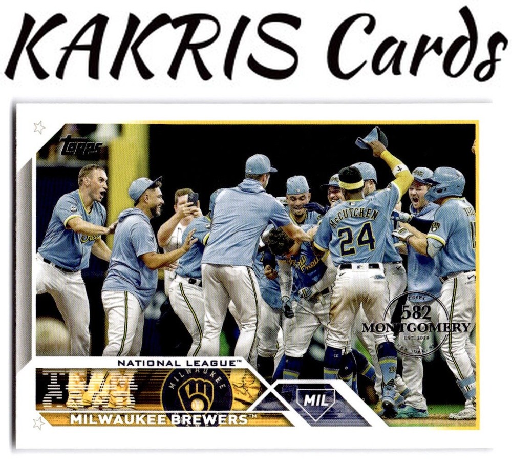 2023 Topps: 582 Montgomery Club Foil Stamped #533 Milwaukee Brewers
