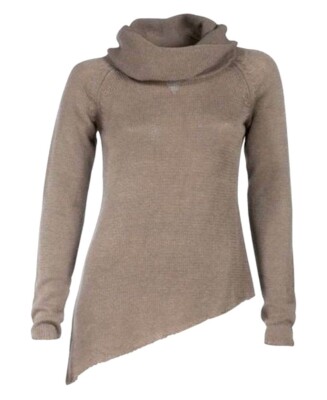 Rick Cardona Damen PULLOVER Rollkragen Feinstrick soft taupe Größe 42 NEU P84