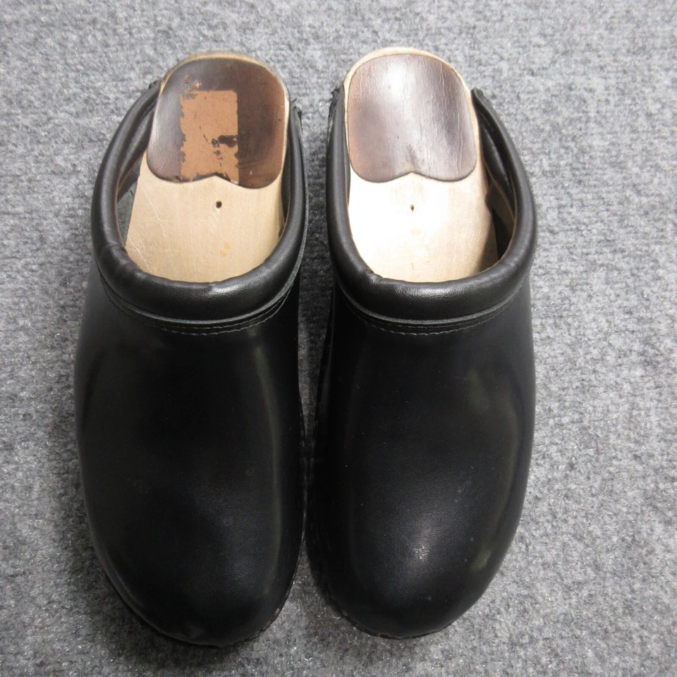 Женские сабо Troentorp Monet размер 9,5 черные кожаные туфли без шнурков с закрытым носком - Изображение 3 из 4