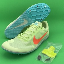 Nike Zoom Rival D Track Racing Spikes 10 Barely Volt Green Mens Sz 13 907566-700