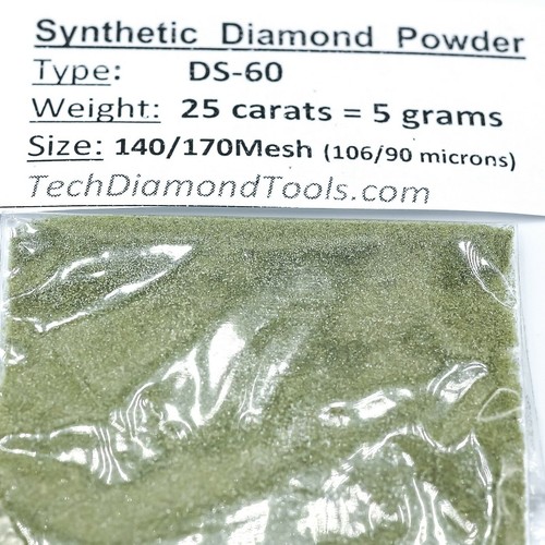 Polvo de diamante TechDiamondTools 140 grano 106-90 micras, 25 quilates = 5 gramos - Imagen 4 de 4