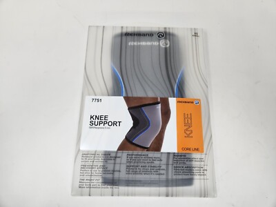 Rehband Knee Support #7751 SBR/Neoprene 5mm Unisex- NWOT