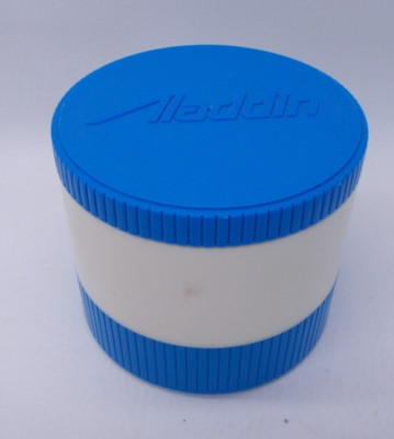 Vintage Aladdin Model #7000 Insulated Freezer Lid 6 oz Soup Thermos Blue