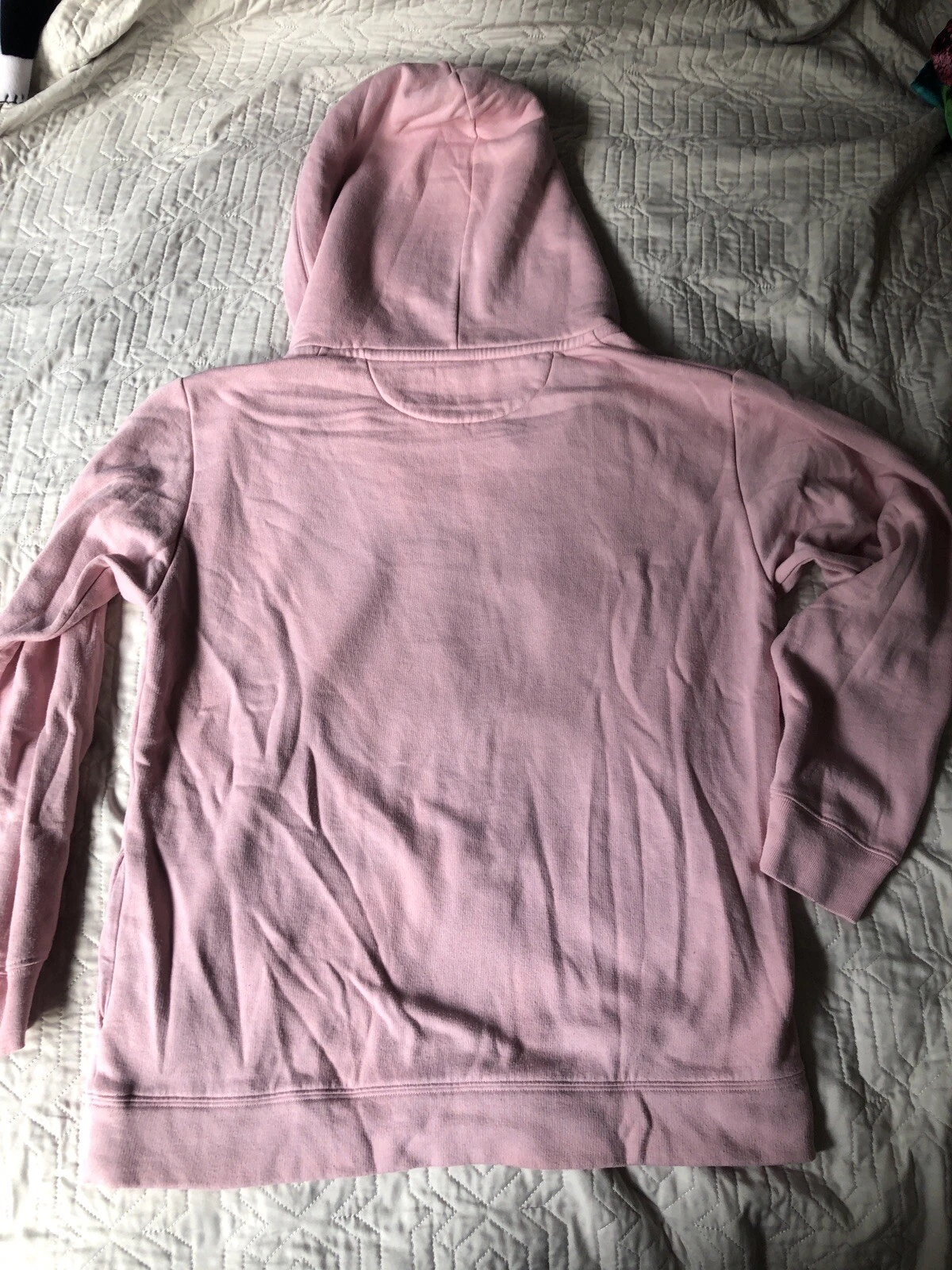 UNDERCOVER Felpa con cappuccio Victoria Secret ROSA foderata sherpa con tasche media