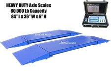Triner Heavy Duty Axle Scales 60,000 Pound capacity Each Unit 