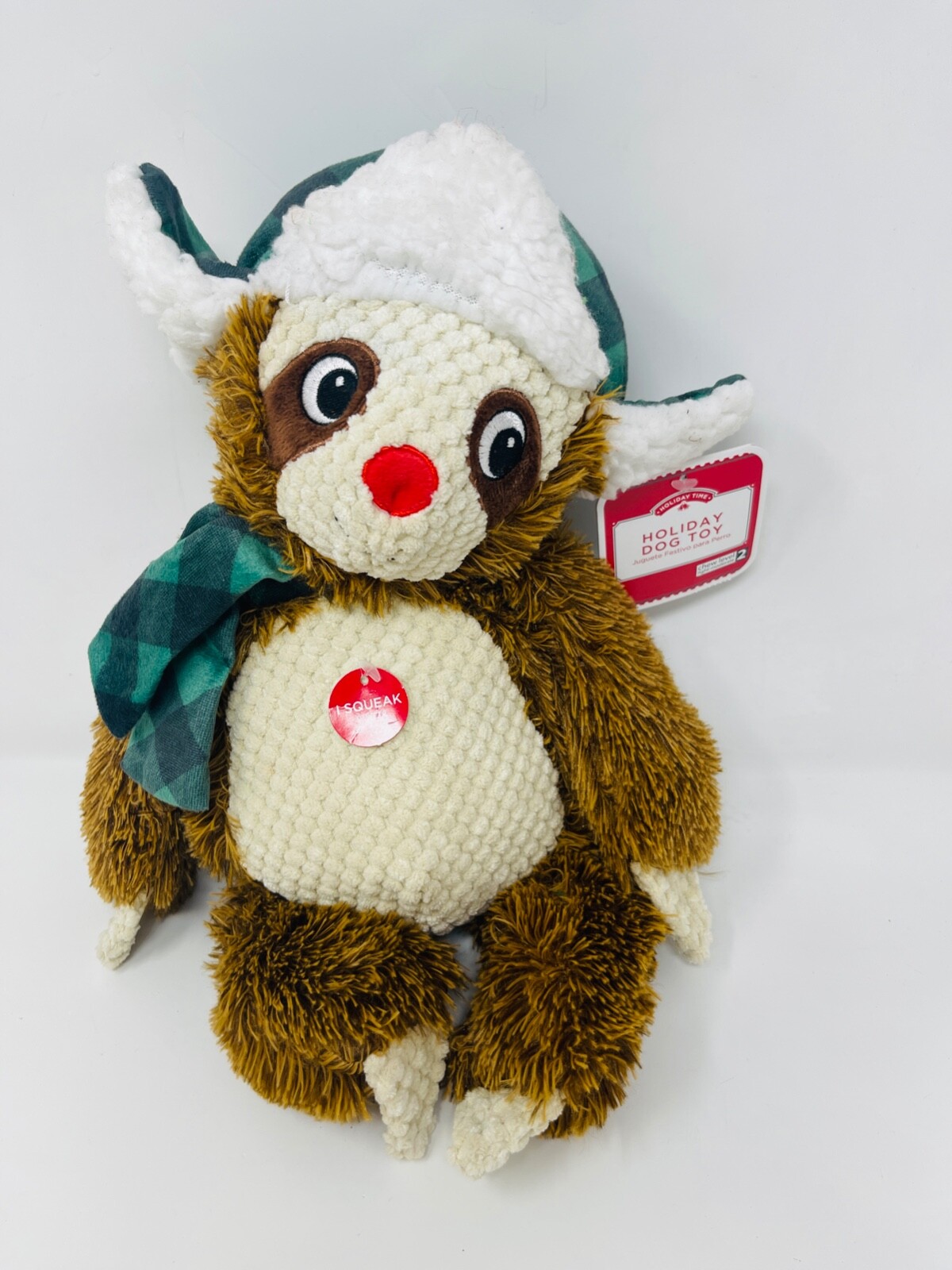 holiday time plush sloth