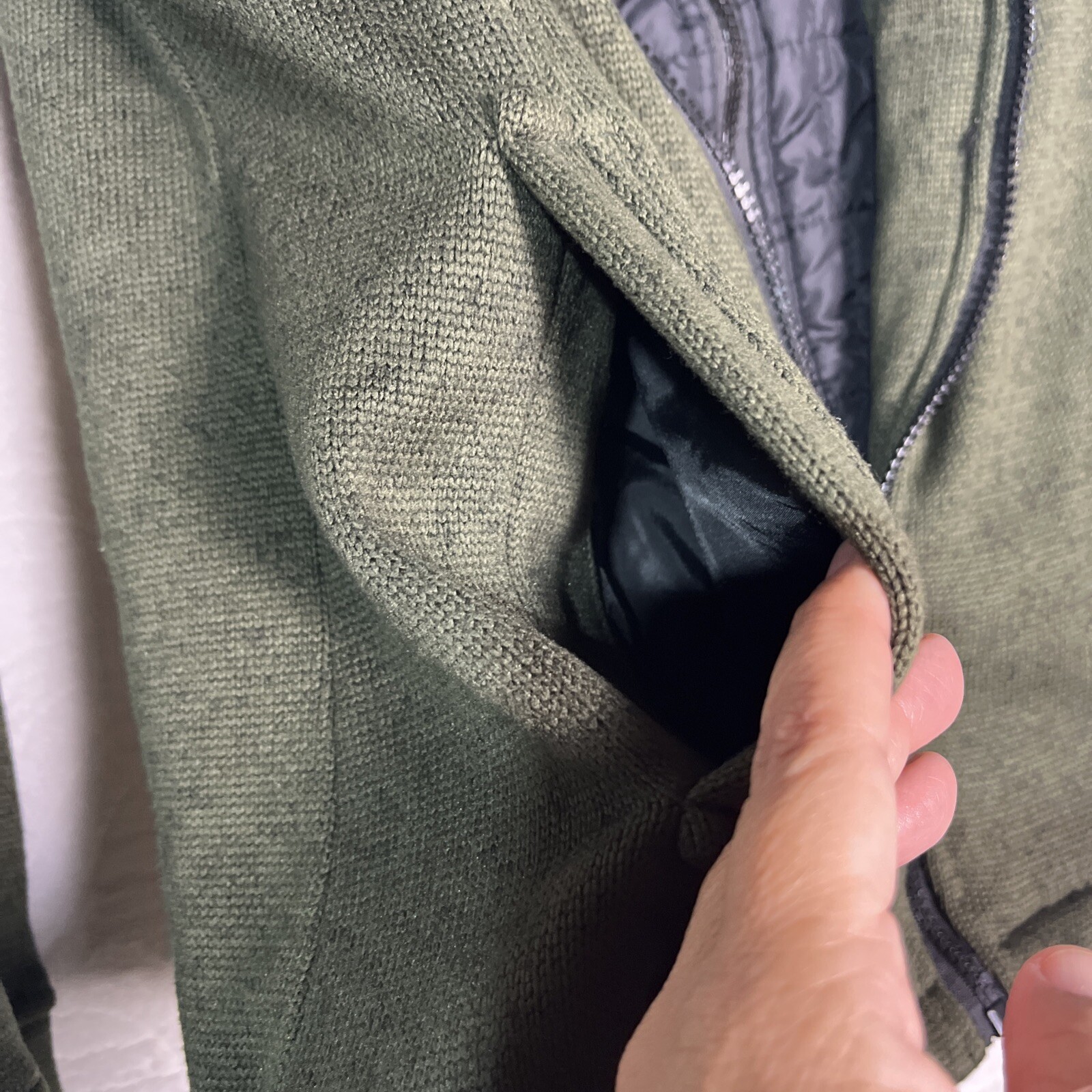 REEBOK Full Zip Jacket Womens Sz Large Polyester Lined Fleece Hooded Coat 0051 thumbnail 5