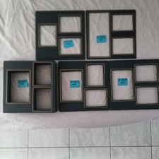 102 - Art Leather 10 x 10 Assorted Large Futura Album Mats Gray w/ Gold Trim L1