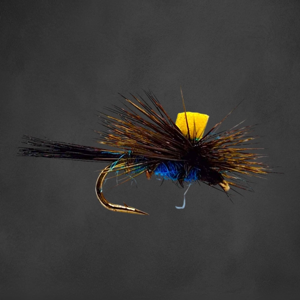 3 Stück Blue Bottle Parachute Trockenfliegen Fliegenfischen Angelköder Forelle - Bild 2 von 2