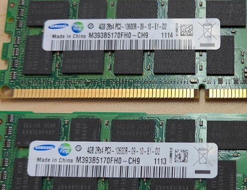 8GB (2 x 4GB) - Samsung PC3-10600R DDR3-1333 Server Memory - Picture 2 of 3