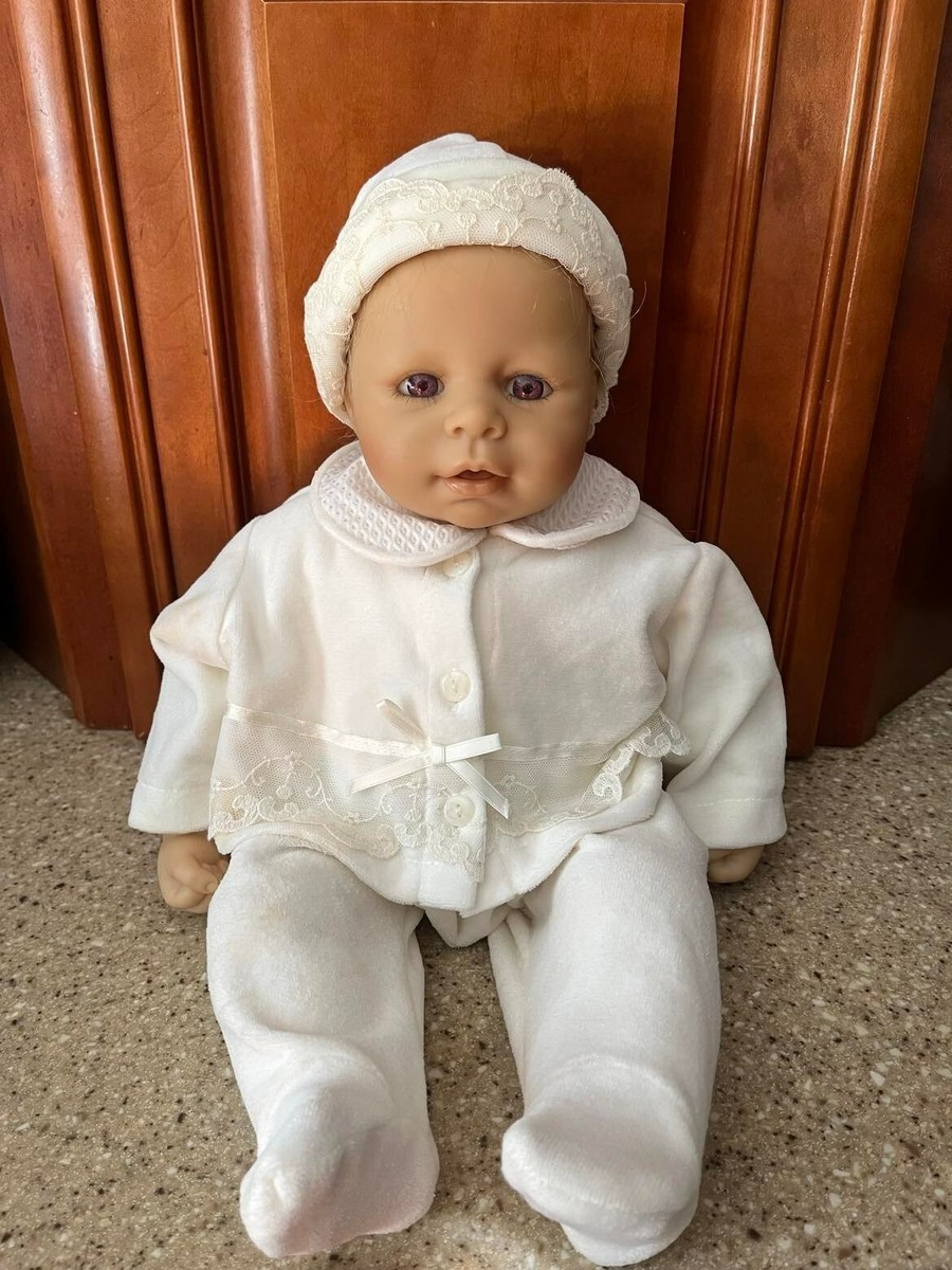 Zapf Millennium Baby Doll Hope 2000 18 inch Max Zapf Purple Eyes