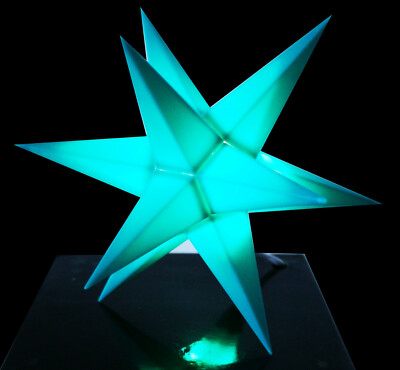 LED Mini-Stern innen trkis klein Adventsstern Weihnachtsstern Stern  Leuchtstern | eBay.de