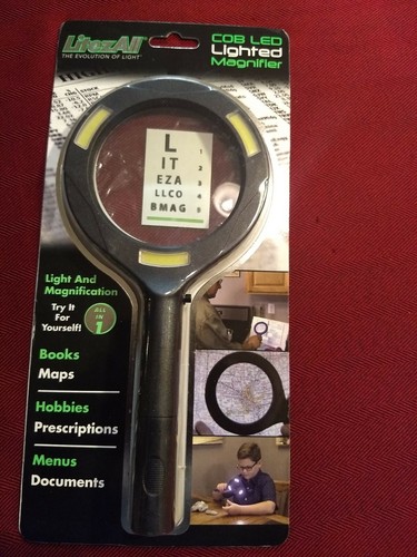 LITEZALL COB LED LIGHTED MAGNIFIER .The Evolution Of The Light.ALL IN 1