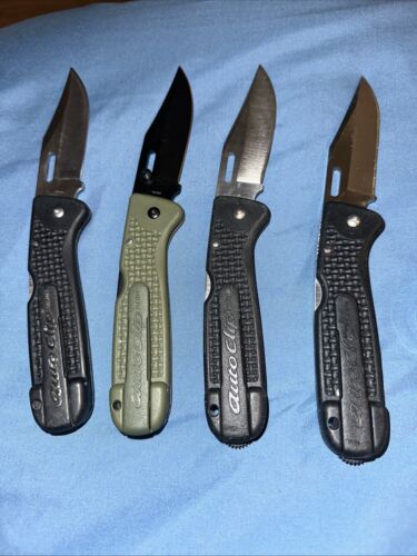 SOG AutoClip Lockback Folding Knife Lot Of 4 2 New 2 Used