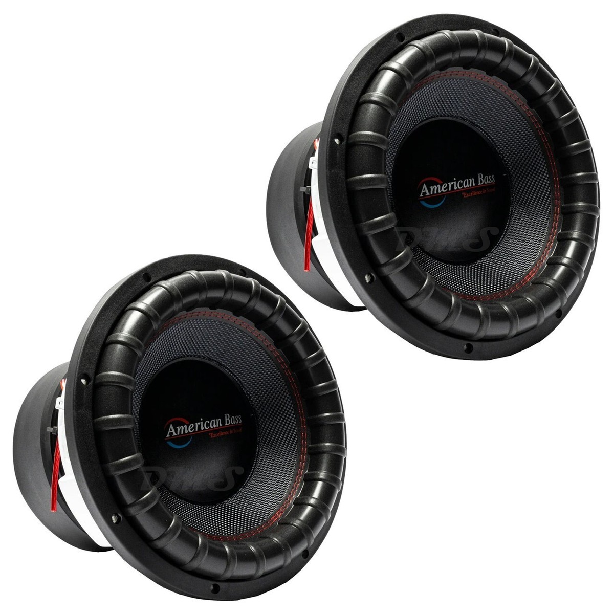 2) American Bass GF-1222 V3 | Godfather 12 Inch 8000W DVC 2 Ohm