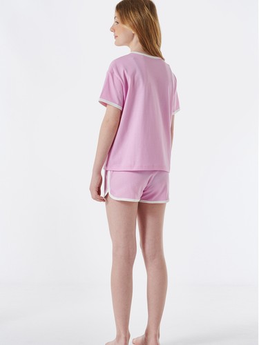 Schiesser Mädchen Pyjama kurz Organic Cotton Schlafanzug Nachtwäsche Shorty - Zdjęcie 5 z 9