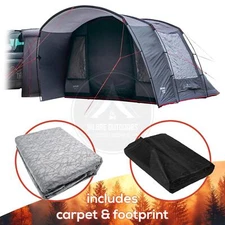 VANGO COVE ll LOW POLED DRIVEAWAY CAMPERVAN AWNING PACKAGE CARPET & GROUNDSHEET
