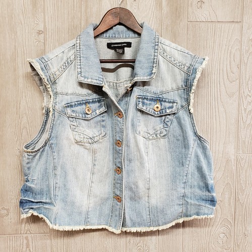 Highway Jeans Denim Vest Jacket Womens 