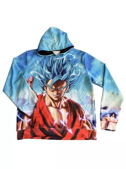 Mens/Unisex Pullover Hoodie Sweater Gift Print Kid Goku Son Anime Saiyan  Kakarot