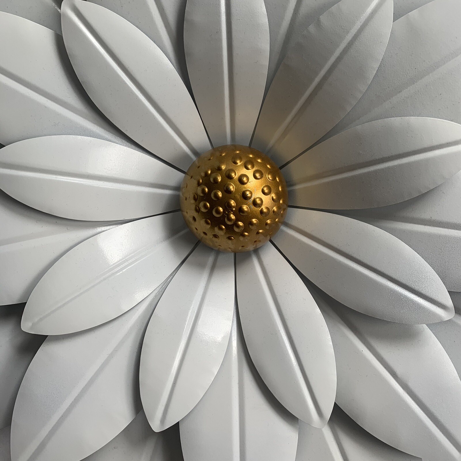 White Metal Flower Wall Art eBay