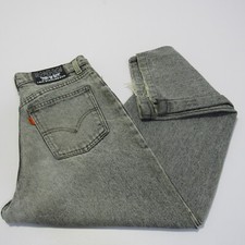 Levi's Womens Grey Relaxed Fit Tapered Leg Mum Jeans W28 L28 UK10 REF (Y00318