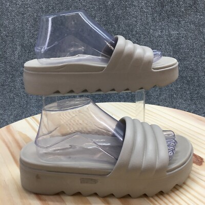Cougar Sandals Womens 10 M Pool Party Casual Slip On Platform Slide Gray EVA