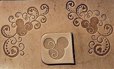 ACRYLIC Leather Embossing Stamp MICKEY EARS CORNER SET for Veg Tanned Leather