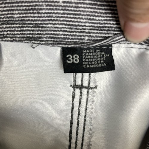 O'Neill Hybrid Shorts Mens 38 Gray Striped Board Shorts Flat Front Walkshorts - Picture 5 of 6