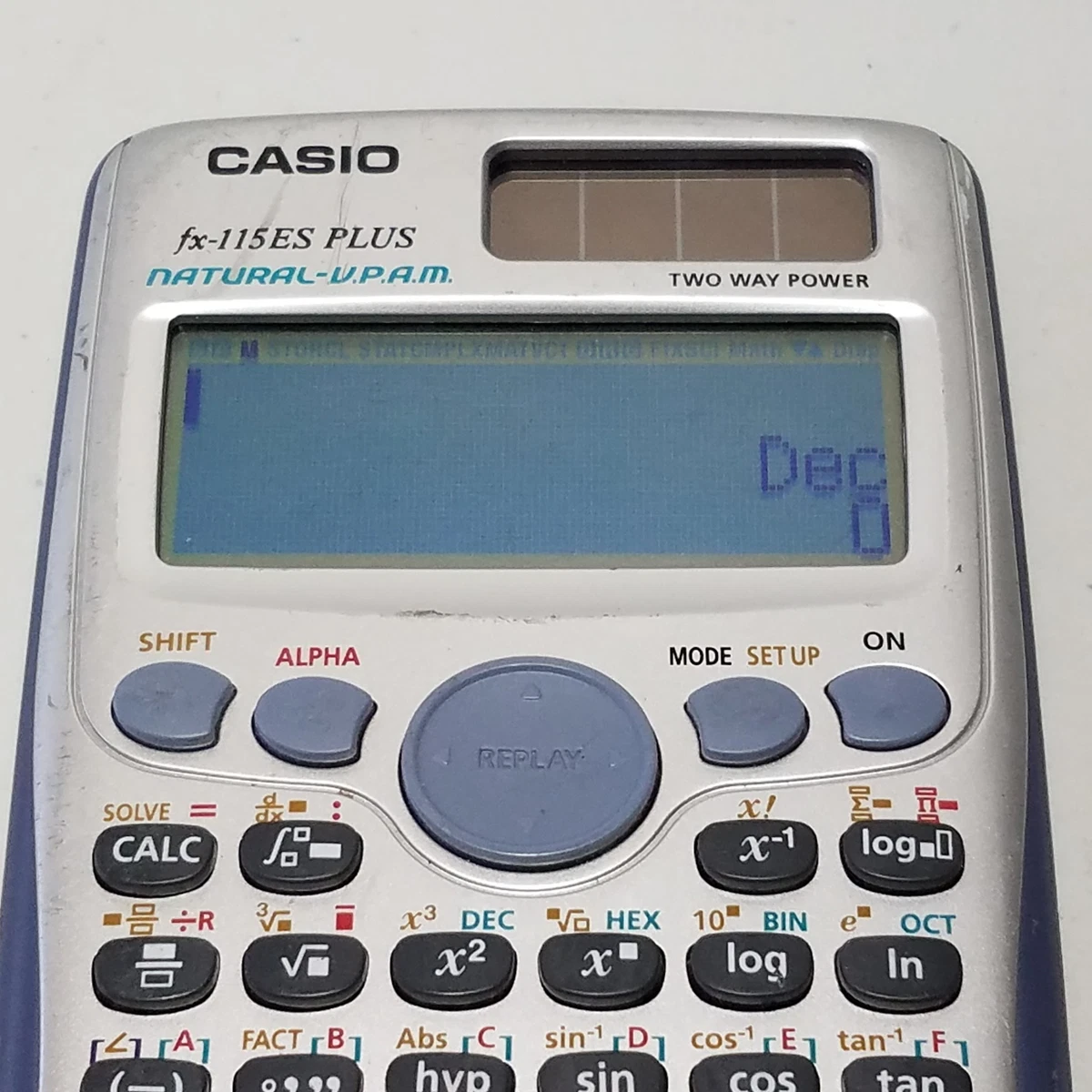 Casio FX-115ESPLUS2 Scientific Calculator, Natural Textbook Display, White