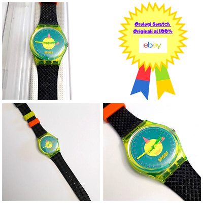Swatch Gent New Champ GJ106 1991 Vintage Armbanduhr 90er NOS Quarz