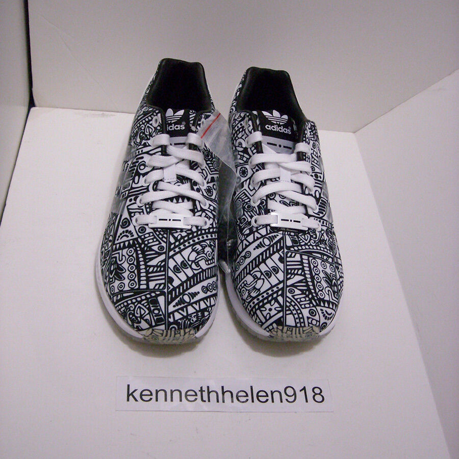 NEW ADIDAS ORIGINALS TORSION ZX FLUX BLACK WHITE DIAMOND NEW ADIDAS ORIGINALS TORSION ZX FLUX BLACK WHITE DIAMOND