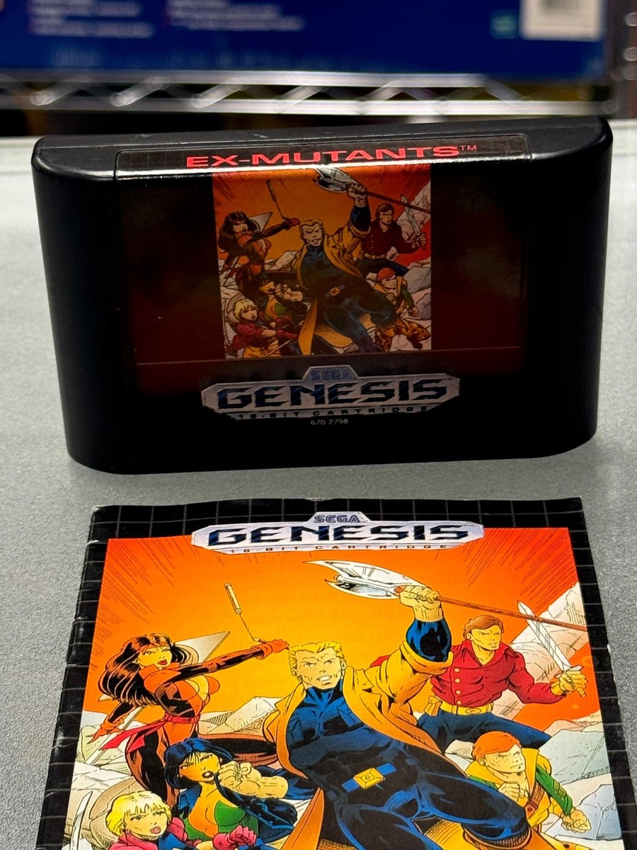 Ex Mutants with Manual (Sega Genesis, Vintage Video Games) | eBay