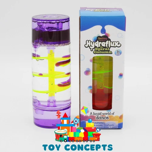 HYDRAFLUX Spiral Column Liquid Timer Desk Ornament Giftware - Picture 1 of 8