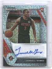 2021 Prizm Draft Picks Terrell Gomez AUTO /25 MOJO PRIZM RC #DP-TGO SDSU Aztecs