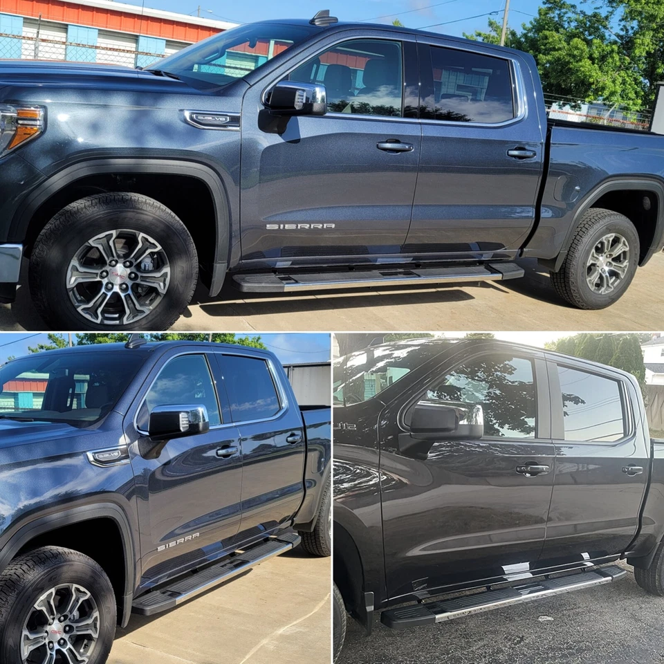 For 19-26 Silverado/Sierra 1500 Crew Cab 6" Step Nerf Bar Running Board S/S S Foto 4 de 4