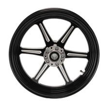 REVÓLVER NEGRO 16" RUEDA BILLET TRASERA HARLEY SOFTAIL Heritage fat boy fxst deluxe