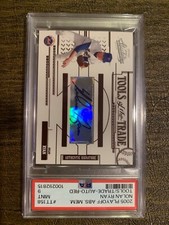 2005 Nolan, Ryan 2005  playoffs  ABS Mem. Tools/Trade Auto. Red PSA MINT 9 ￼