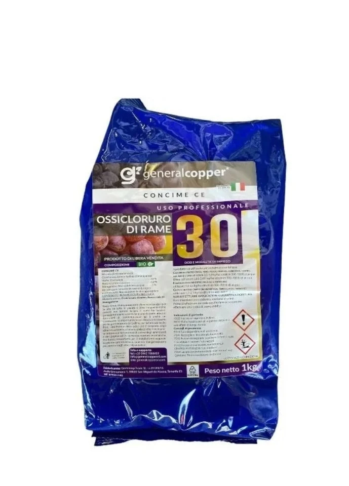 GENERAL COPPER RAME OSSICLORURO SI RAME 30 CONCIME INORGANICO Miscela di microelementi