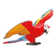 New Schleich Wild Life Macaw Model Bird Plastic Toy Parrot Figurine Kids Age 5-7