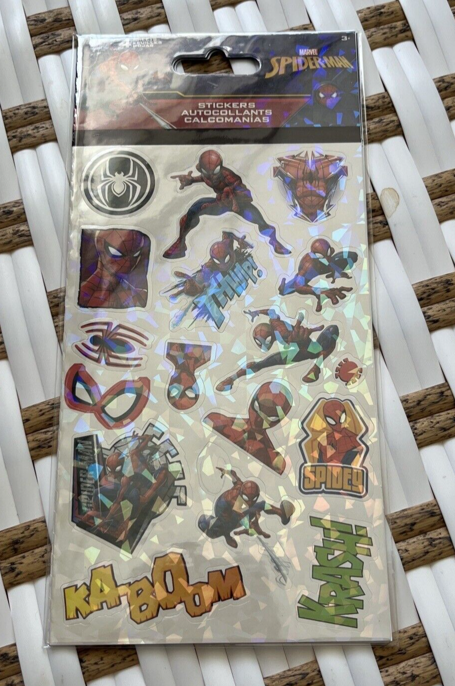 Spider-Man Character and Symbols Sticker Sheet 4-Pack Multi-Color
