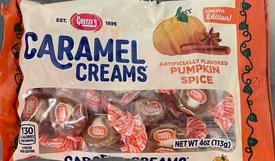 Goetze s 4 oz PUMPKIN SPICE Caramel Creams Limited Edition ** BB 11/2025 **