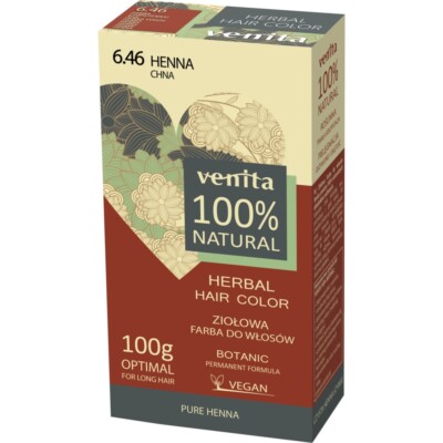 5902101519304 Herbal Hair Color ziołowa farba do włosów 6.46 Chna 100g Venita