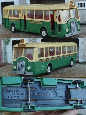 Minialuxe AUTOBUS RATP SOMUA 1er version Plancher Tole Moteur