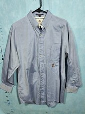 Men  s Vintage Tommy Hilfiger long sleeve button up dress shirt Size 16.5-32 Blue