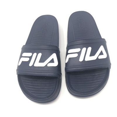 fila blue slides